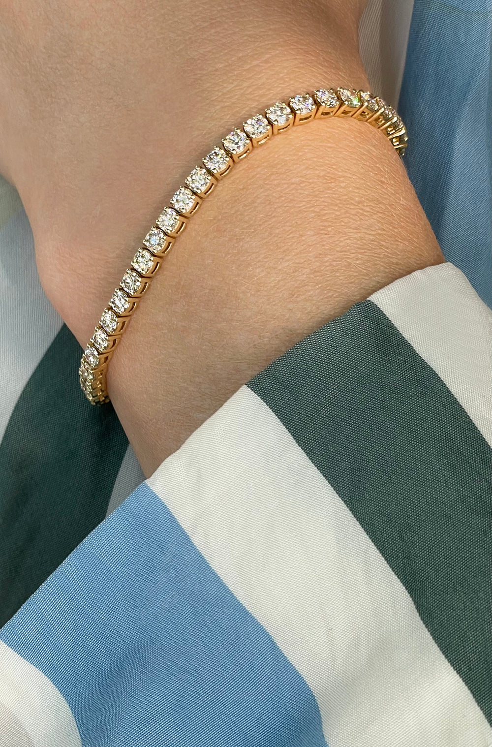 Carat Diamond Tennis Bracelet 14k Yellow Gold Marisa Perry