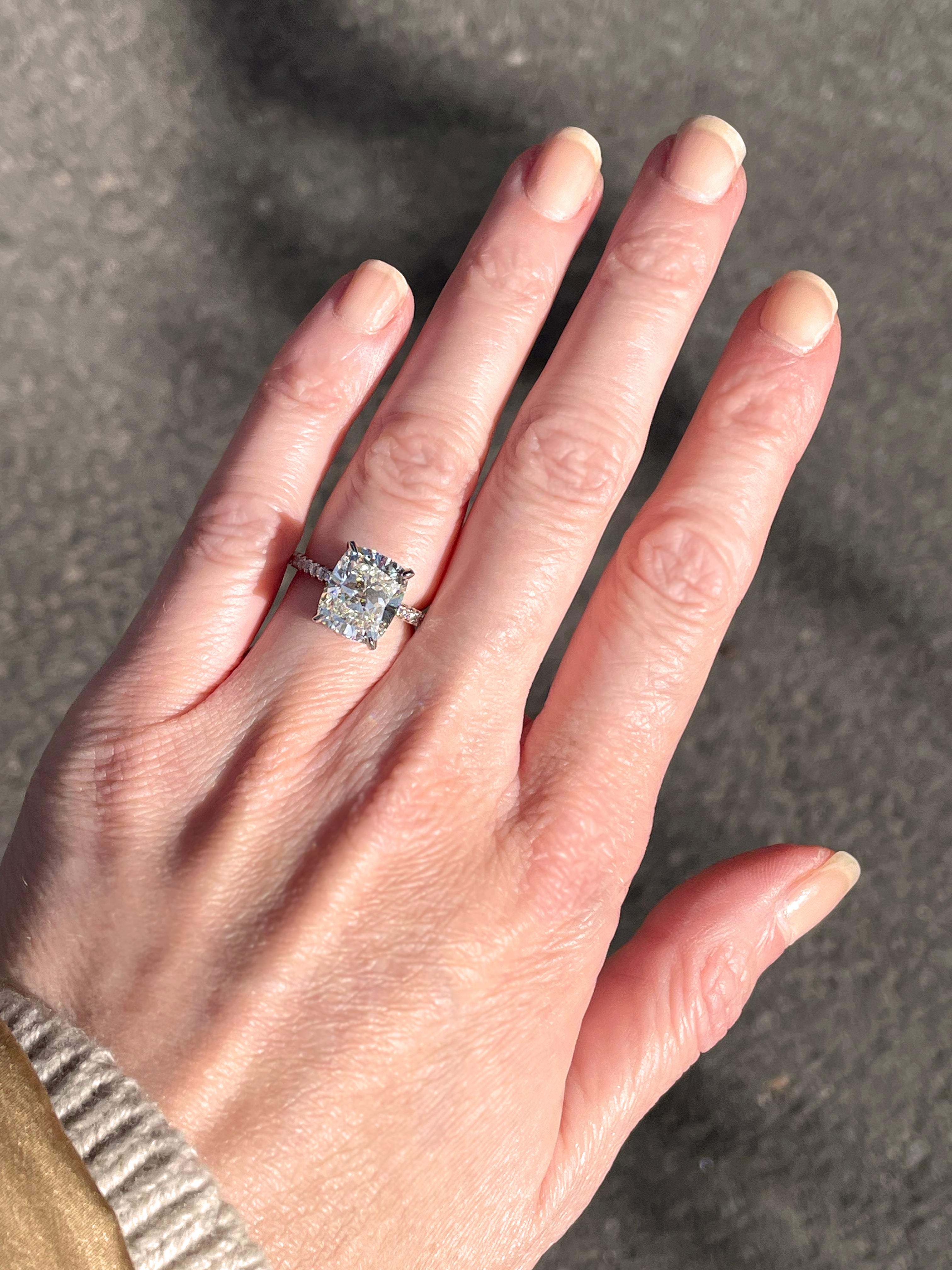 5.03 Carat Cushion Cut Edalati Ring | Marisa Perry By Douglas Elliott