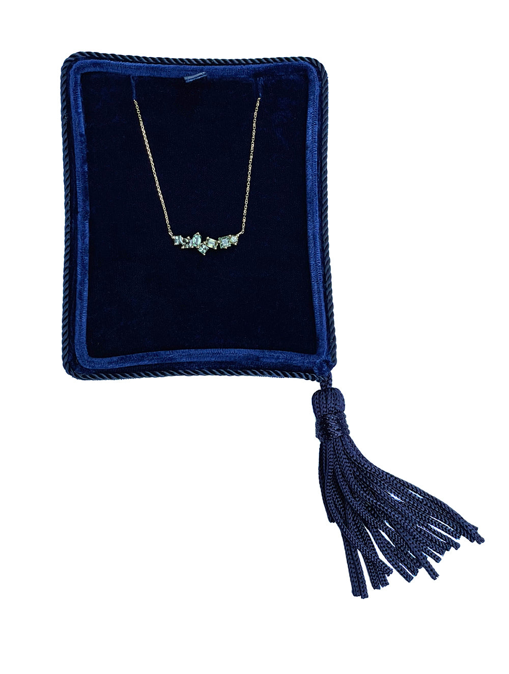 The Teal Madagascan Sapphire Bonnie Necklace