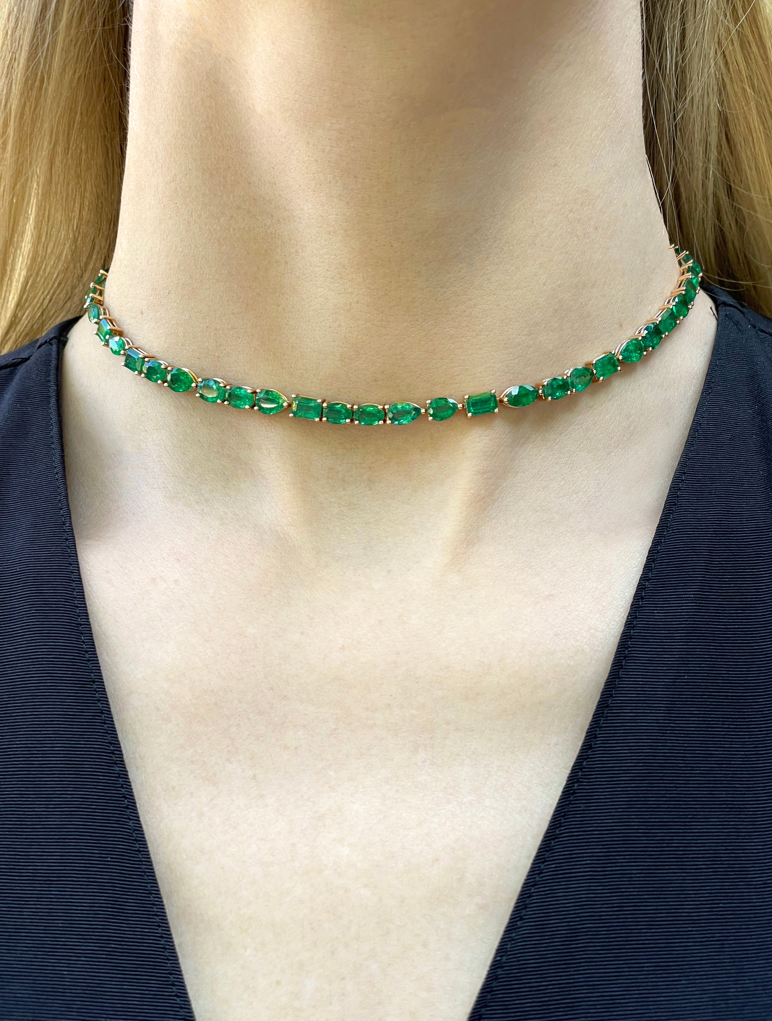 Emerald green choker online