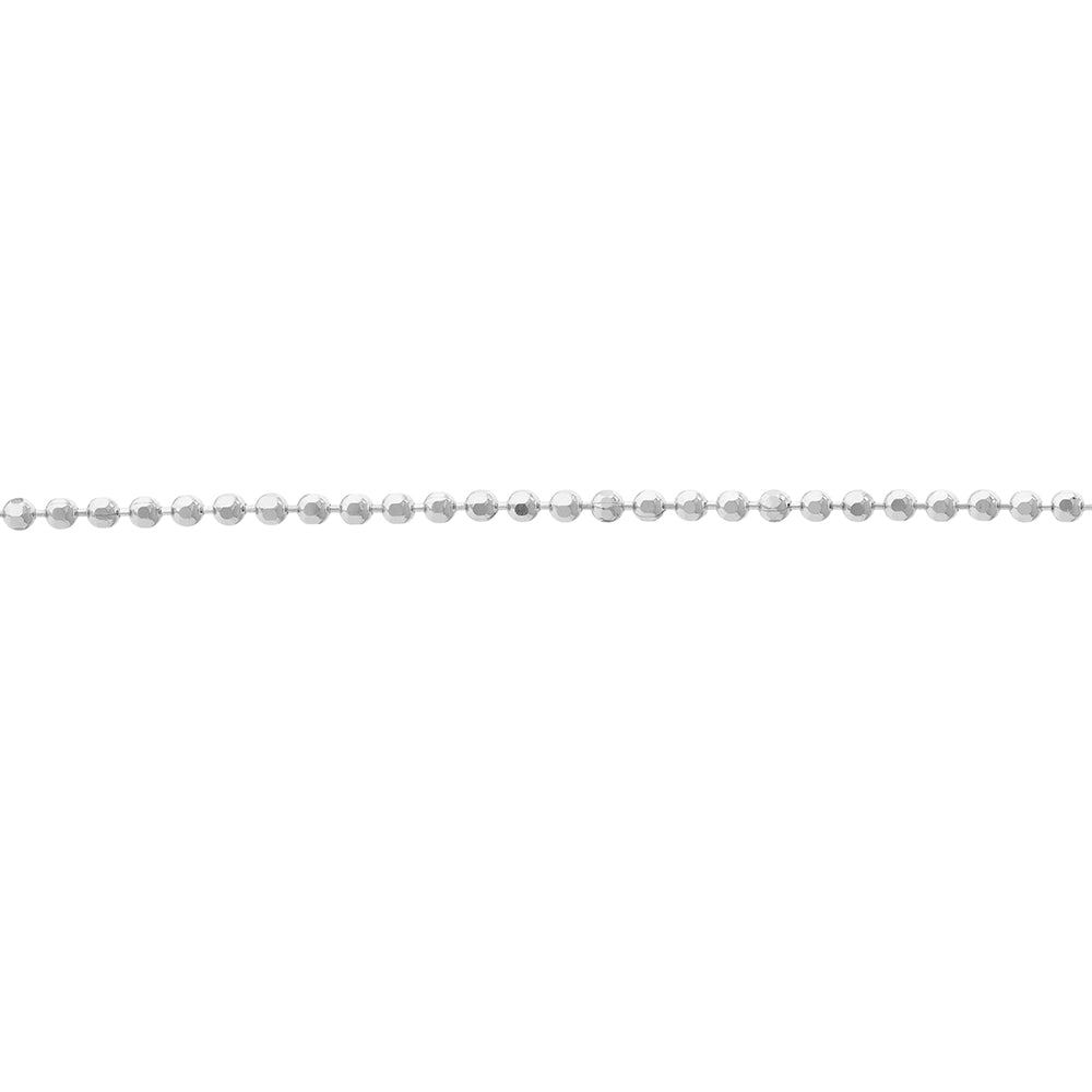 Beaded Bracelet on a Diamond Chain 14k White Gold