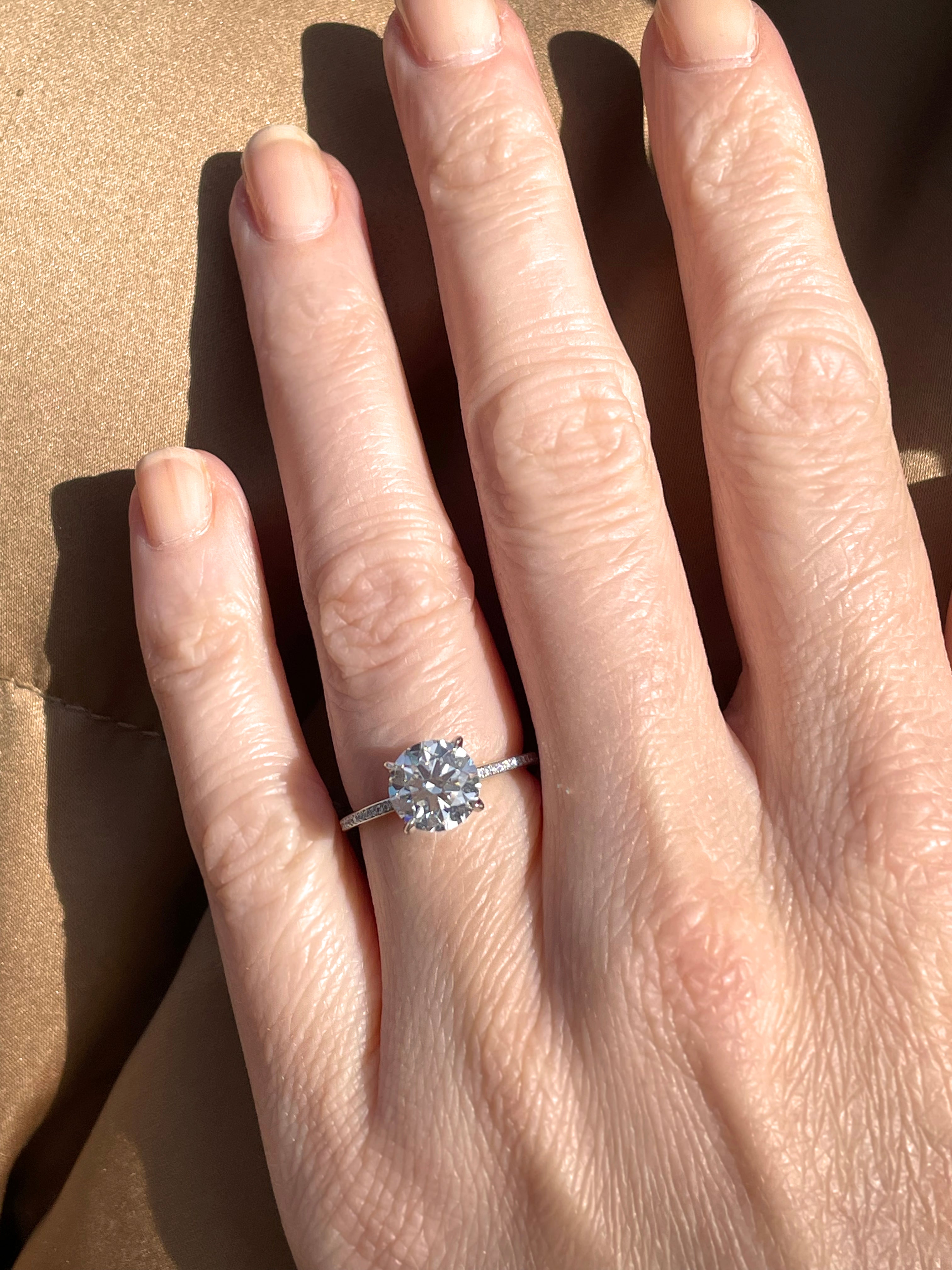 2 carat Round Diamond Anne Ring  | Marisa Perry by Douglas Elliott