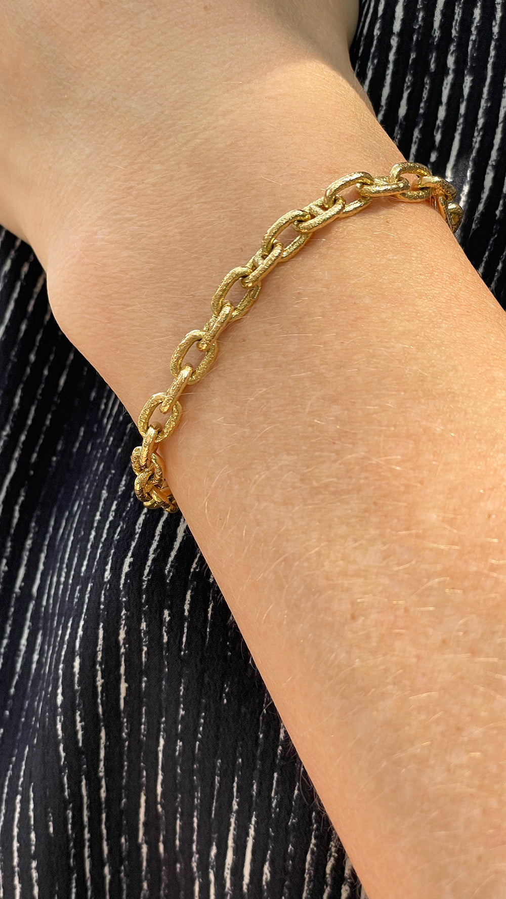 DE Large Roman Link Bracelet 18k Yellow Gold | Marisa Perry by Douglas Elliott