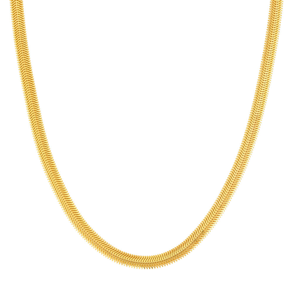 6.40mm Hollow D/C Snake Chain Necklace | Marisa Perry 6.40mm Hollow D/C Snake Chain Necklace | Marisa Perry