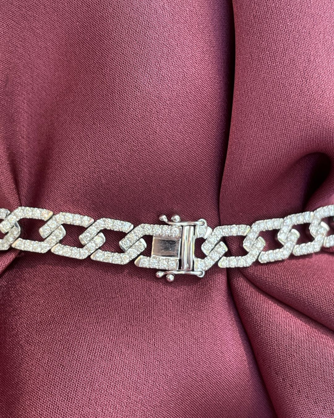 Geometric Diamond Link Bracelet (2.83 TCW)