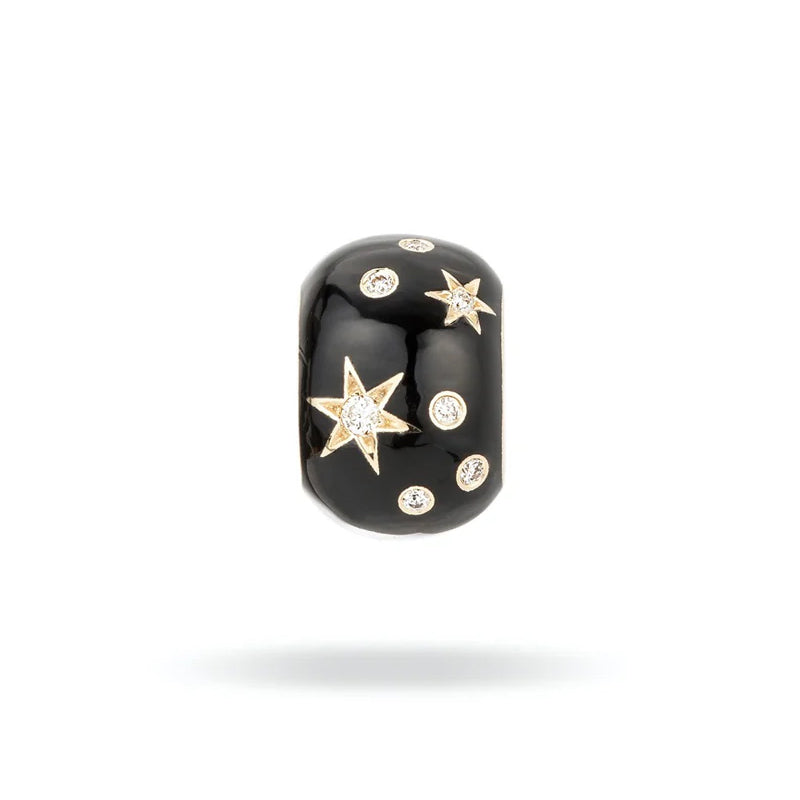 Zodiac Ceramic + Diamond Leo Big Bead | Adina Reyter