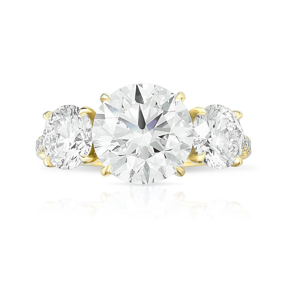 Marisa Perry Three Stone Round Brilliant Engagement Ring | Marisa Perry by Douglas Elliott