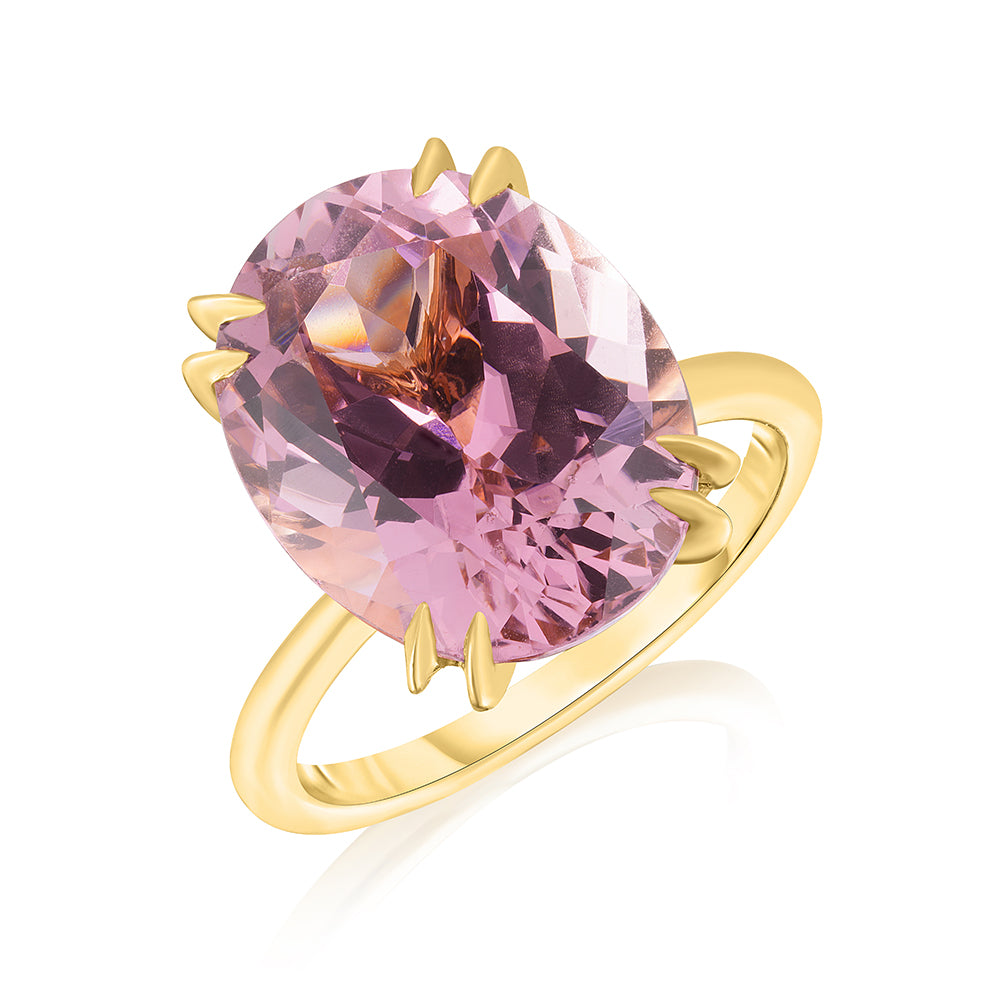 Oval Pink Tourmaline DE 2000 18k Yellow Gold | Marisa Perry by Douglas Elliott