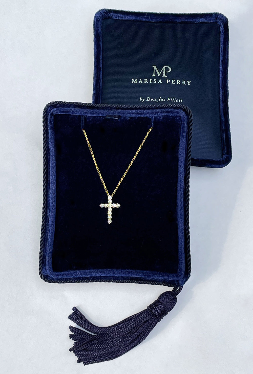 Large Yellow Gold and Diamond Cross