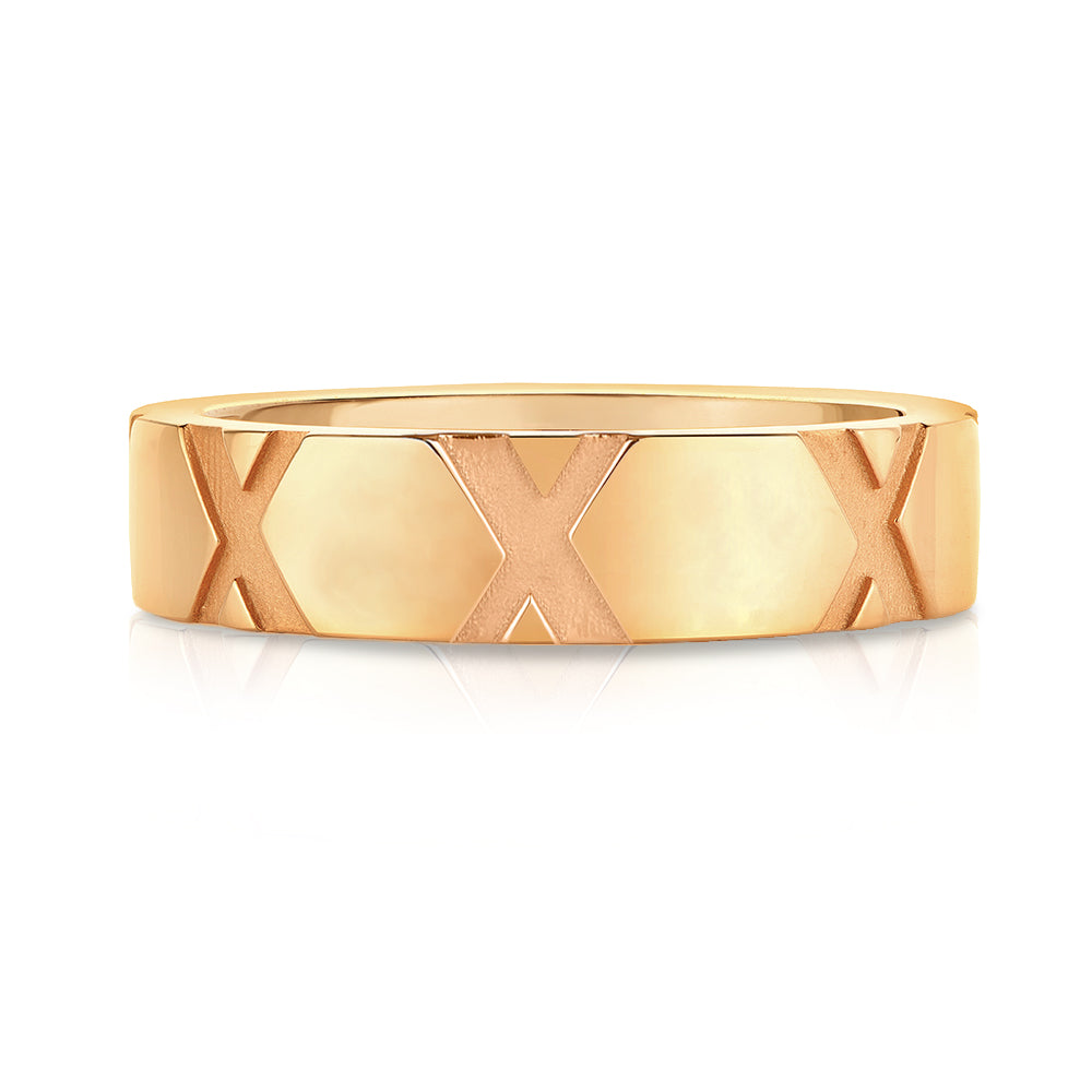The X Collection Gold Ring for Him