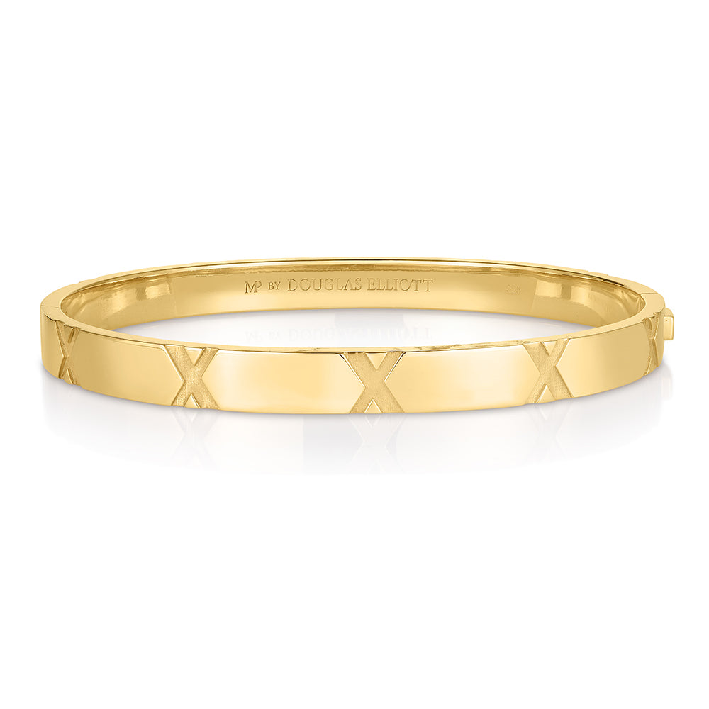 The X Collection Gold Bangle Bracelet