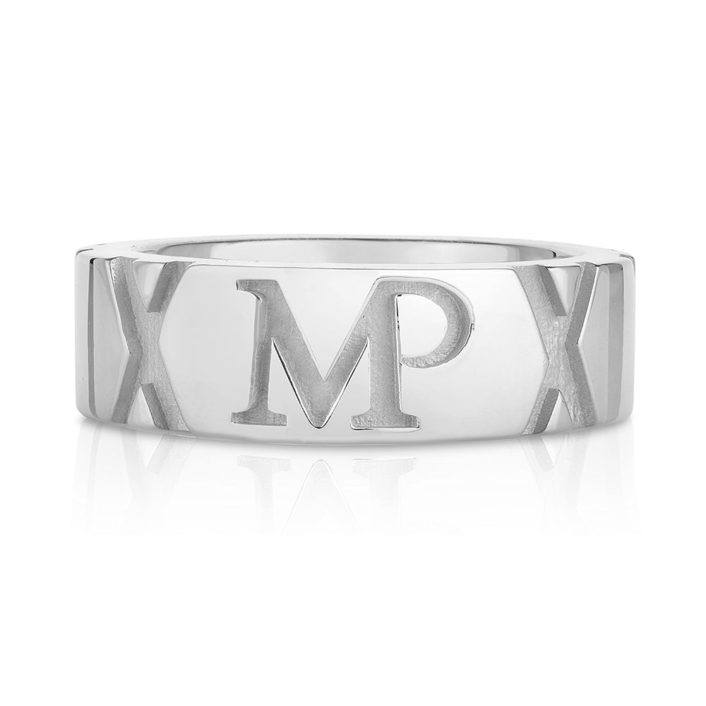 The X Collection Gold Ring for Her – Custom Made with Your Initials