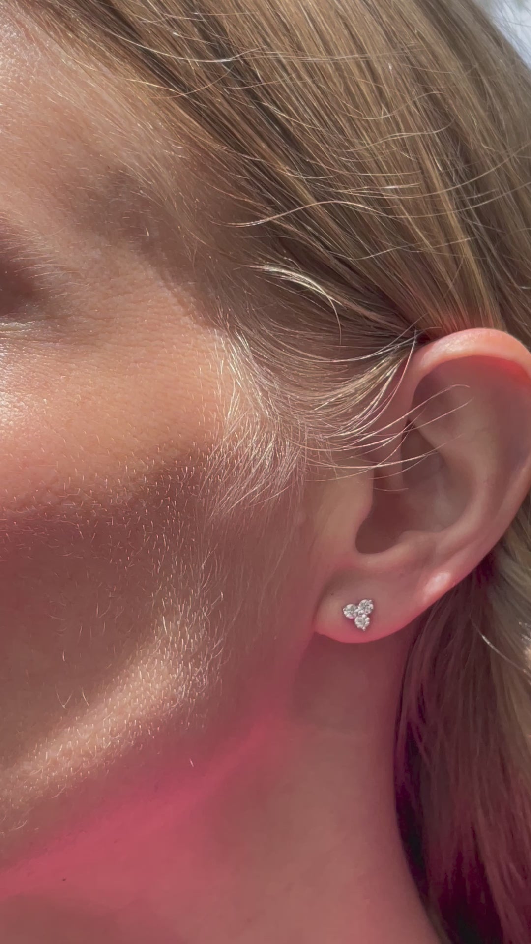 Small_Diamond_Trilogy_Stud_Earrings_0.40_CTW_14K_Yellow_Gold_E009-40-S_Video