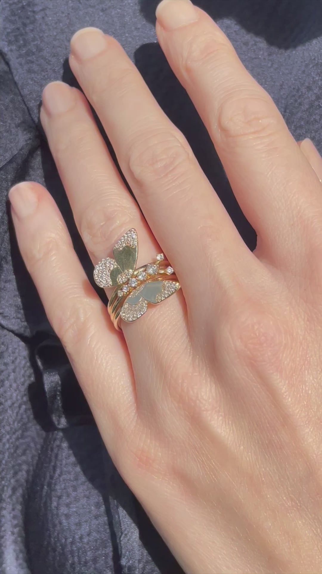 Enchanted Large Diamond Butterfly Ring | Adina Reyter_A20535_Video