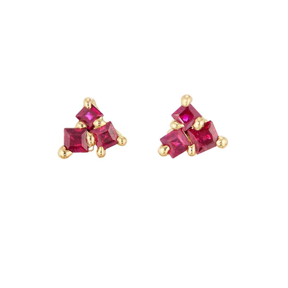 Madeline - Two Part Ruby Earrings | Jayne Moore