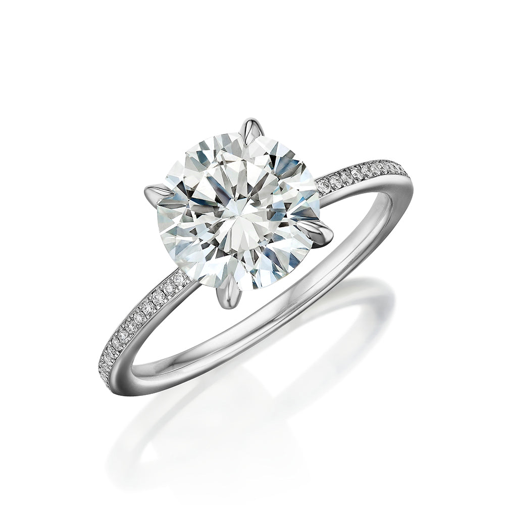 2 carat Round Diamond Anne Ring  | Marisa Perry by Douglas Elliott